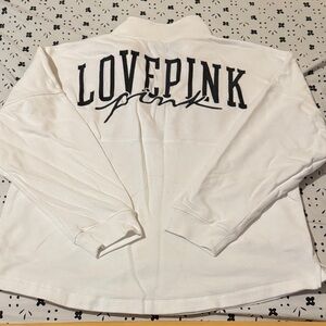 PINK Victoria's Secret White Pullover